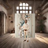 Pearl Coast Elegance minimalistische achtergrond Wandkleed