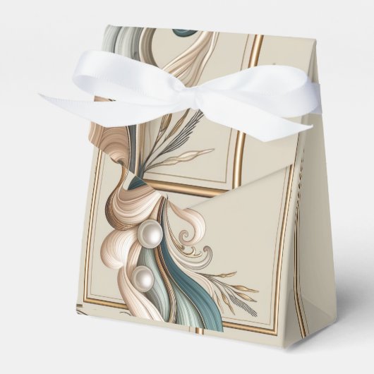 Pearl Coast Elegance minimalistische gunstbox Bedankdoosjes (Voorkant Zijde)