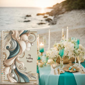 Pearl Coast Elegance Minimalistische Weddingplanne Planner