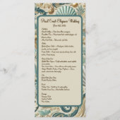 Pearl Coast Elegance Receptie Menu (Voorkant)