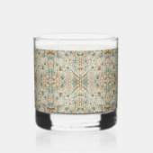 Pearl Coast Elegance Shells Gedrukte Rocks Bril Whisky Glas (Voorkant)