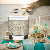 Pearl Coast Elegance Shells Gedrukte Rocks Bril Whisky Glas