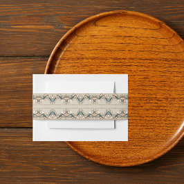 Pearl Coast Elegance Uitnodiging Buik Bands Uitnodigingen Wikkel