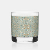 Pearl Coast Elegance zeeschuim nautische gedrukte Whisky Glas (Voorkant)