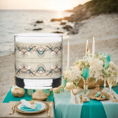 Pearl Coast Elegantie Gedrukte Rocks Bril Whisky Glas