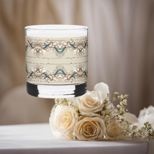 Pearl Coast Elegantie Gedrukte Rocks Bril Whisky Glas