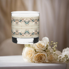Pearl Coast Elegantie Gedrukte Rocks Glazen