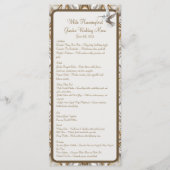 Pearl Coast Elegantie Ontvangst Menu (Voorkant)