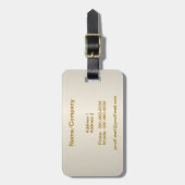 Pearl Cream Bagagelabel (Voorkant verticaal)