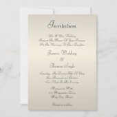 Pearl Cream Invitation Kaart (Voorkant)