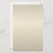 Pearl Cream Stationery Briefpapier (Voorkant / Achterkant)