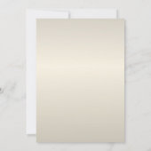 Pearl Cream Wedding Invitation Kaart (Achterkant)