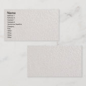 PEARL crèmekleurige witte getextureerde achtergron Visitekaartje (Voorkant / Achterkant)