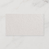 PEARL crèmekleurige witte getextureerde achtergron Visitekaartje (Achterkant)