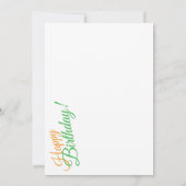 Pearl Crescent butterfly birthday card dh26 (Achterkant)