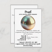 Pearl Crystal Betekenis Kaart (Voorkant / Achterkant)