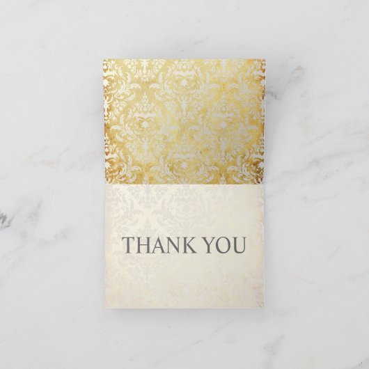  Pearl Damask Bedankt Opmerking Kaarten (Binnen)