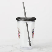 Pearl-decoratie Acryl Drinkbeker (Links)