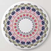 Pearl-decoratie Ronde Button 6,0 Cm (Voorkant)