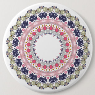 Pearl-decoratie Ronde Button 6,0 Cm