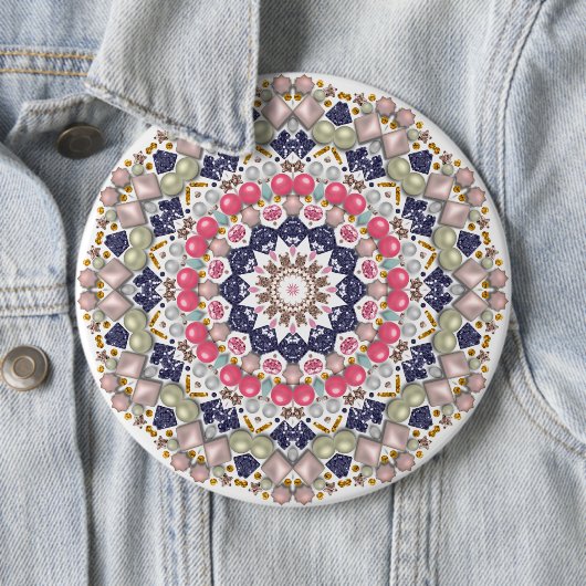 Pearl-decoratie Ronde Button 6,0 Cm (In situ)