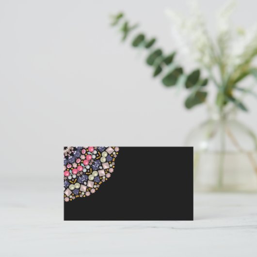 Pearl-decoratie Visitekaartje (Staand voorkant)