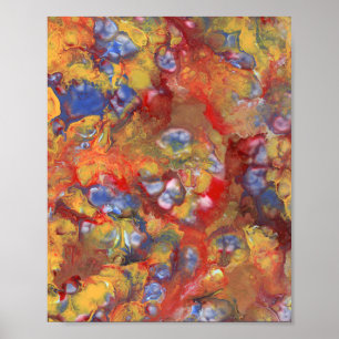 Pearl Dream Abstract Acrylverffoto Poster
