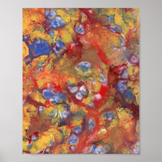 Pearl Dream Abstract Acrylverffoto Poster (Voorkant)