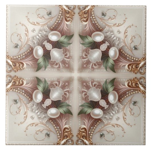 Pearl Embellishments Ceramic Tile Tegeltje (Voorkant)