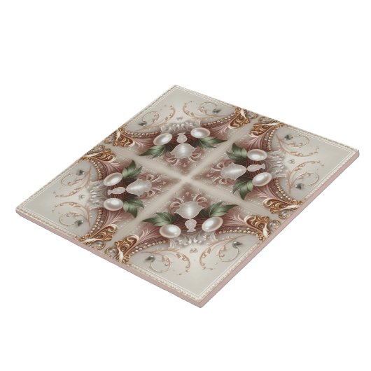 Pearl Embellishments Ceramic Tile Tegeltje (Zijkant)