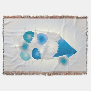 Pearl en blauw voor Kerstmis Deken