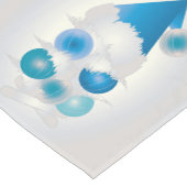 Pearl en blauw voor Kerstmis Korte Tafelloper (Hoek)