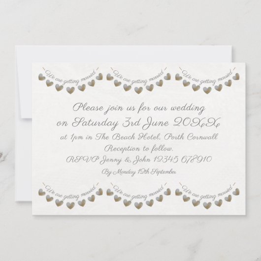 Pearl en crème lace kaart (Voorkant)