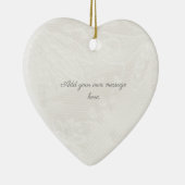 Pearl en crème lace keramisch ornament (Rechts)