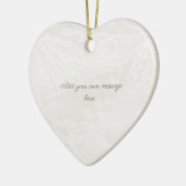 Pearl en crème lace keramisch ornament (Links)