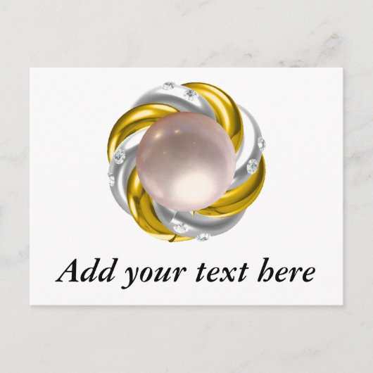 PEARL EN DIAMONDS BRIEFKAART (Voorkant)