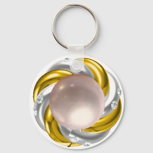 PEARL EN DIAMONDS SLEUTELHANGER (Voorkant)