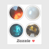Pearl en gems sticker (Vel)