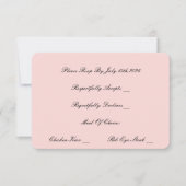 PEARL EN PROSECCO ROZE RSVP-KAART (Voorkant)