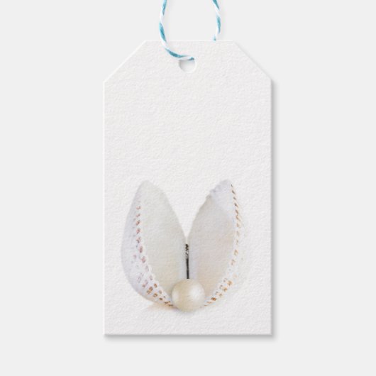 Pearl en seashell cadeaulabel (Voorkant)