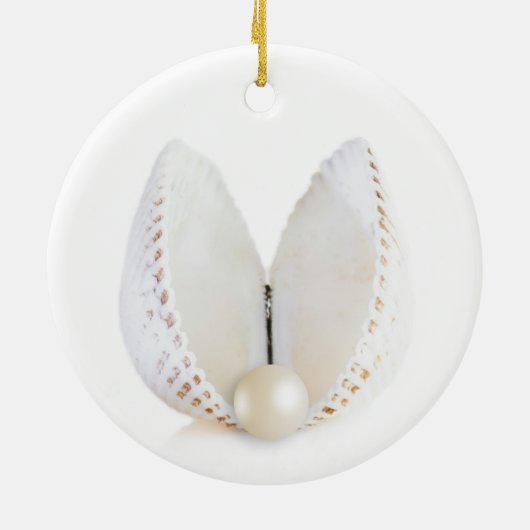 Pearl en seashell keramisch ornament (Achterkant)