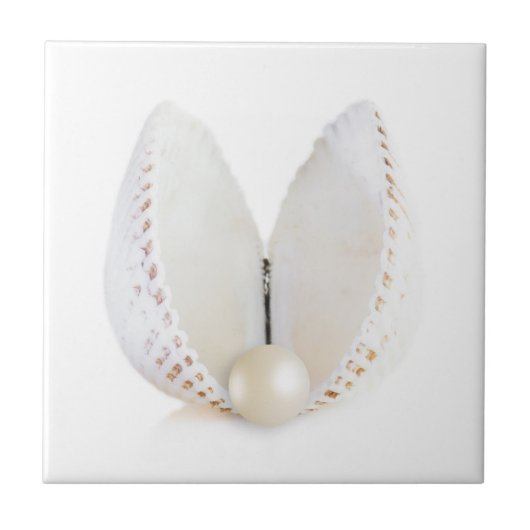 Pearl en seashell tegeltje (Voorkant)