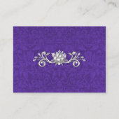 Pearl en Silver Mini RSVP-kaart Informatiekaartje (Achterkant)