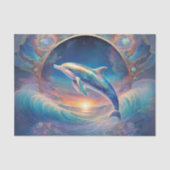 Pearl Essence Dolphin Decoupage Tissue Tissuepapier (Voorkant)