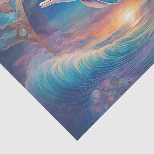 Pearl Essence Dolphin Decoupage Tissue Tissuepapier (Detail)