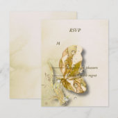 Pearl fantasy Art RSVP Kaartje (Voorkant / Achterkant)