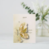 Pearl fantasy Art RSVP Kaartje (Staand voorkant)