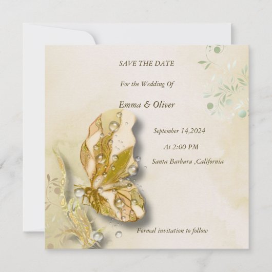 Pearl fantasy Art Save The Date (Voorkant)