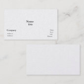 Pearl Finish Visitekaartjes (Voorkant / Achterkant)