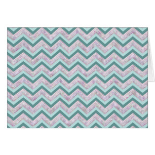 Pearl Floral Blauwgroen ZigZag Pattern